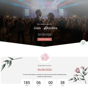 Página de Boda